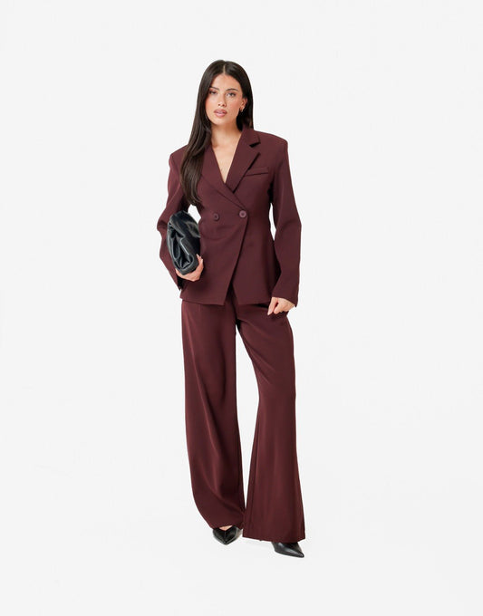 Aubergine Luxe Classic Getailleerde - Set - Olivia & Kate