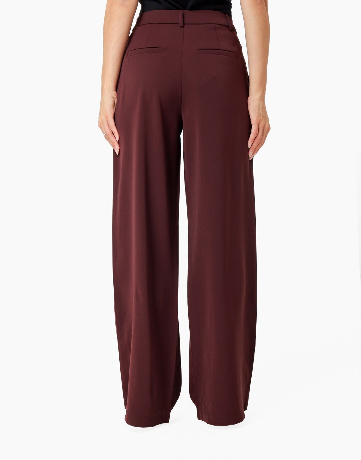 Aubergine Luxe Classic Rechte - Pantalon - Olivia & Kate