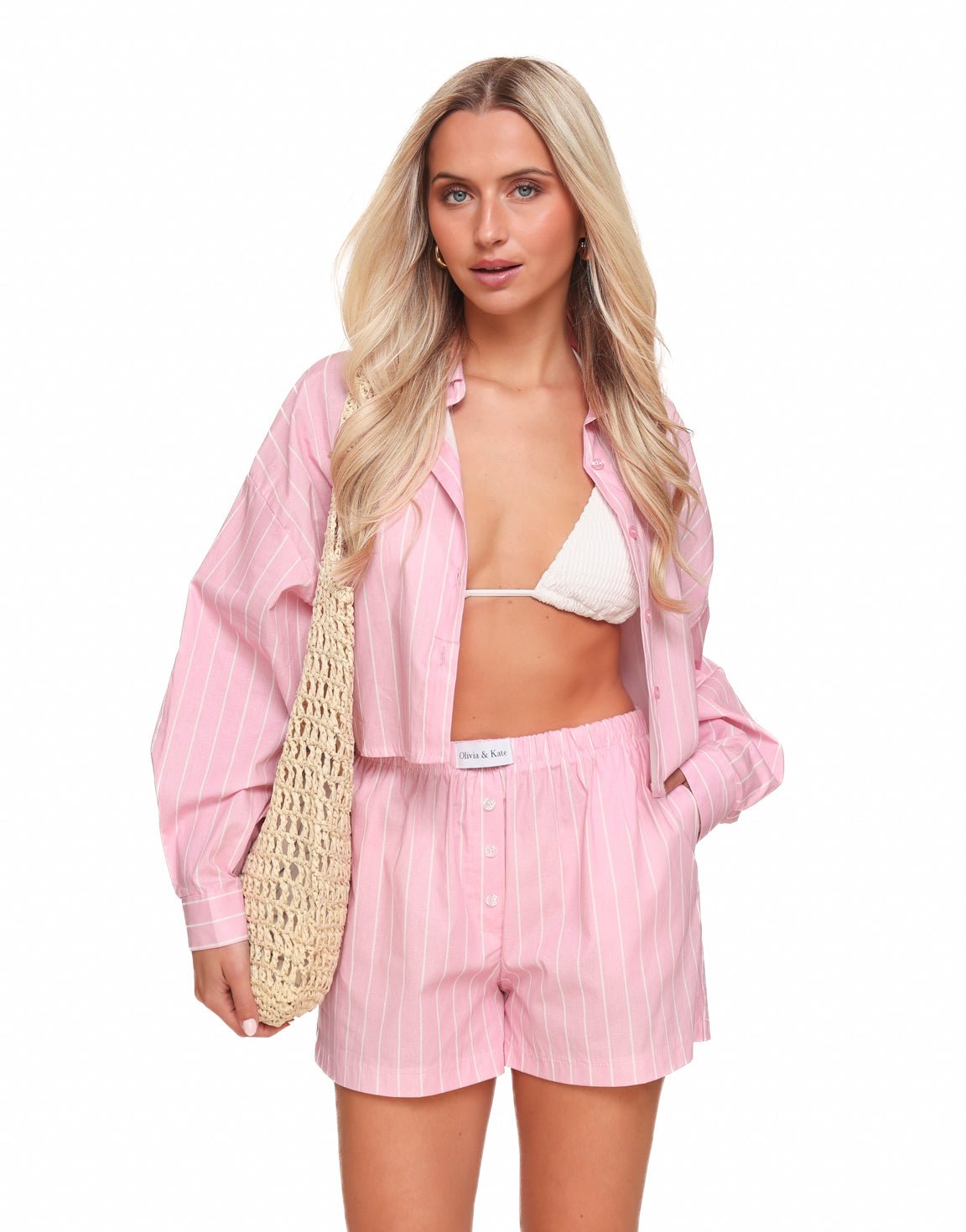 Baby Roze Olivia & Kate Gestreepte - Set - Olivia & Kate