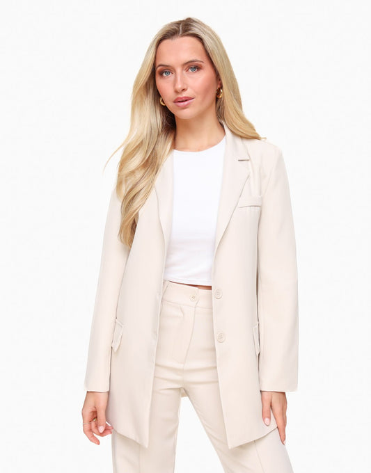Beige Basic - Blazer - Olivia & Kate