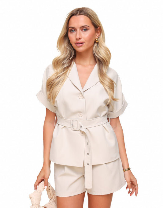 Beige Basic Ceintuur SS - Set - Olivia & Kate