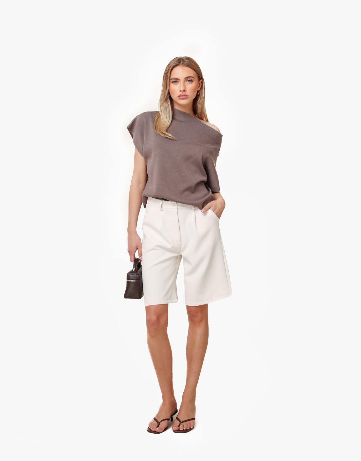 Beige Basic Lange - Short - Olivia & Kate