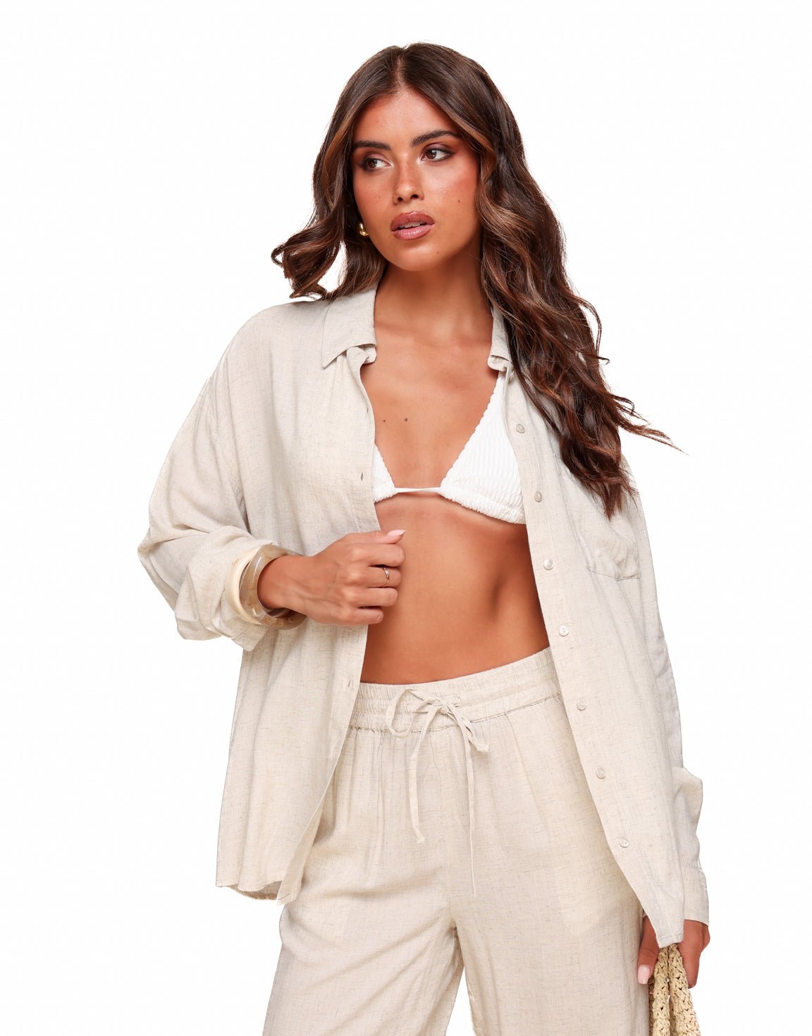 Beige Basic Linnen - Set - Olivia & Kate