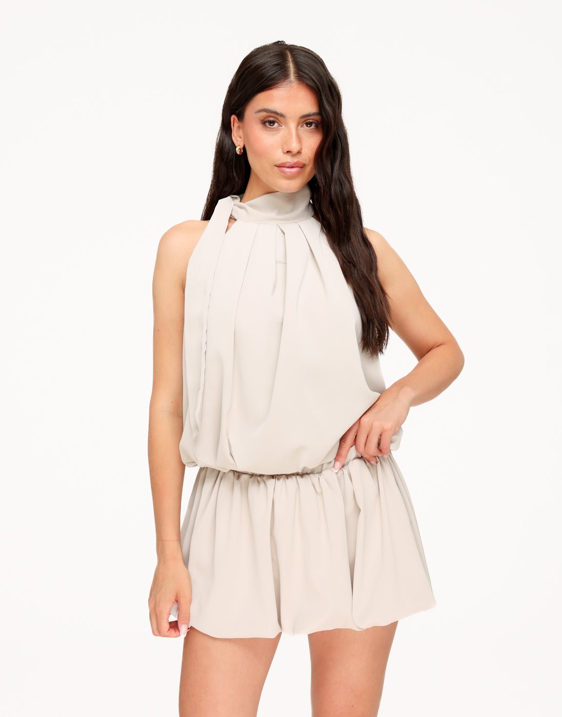 Beige Flowy - Rok - Olivia & Kate