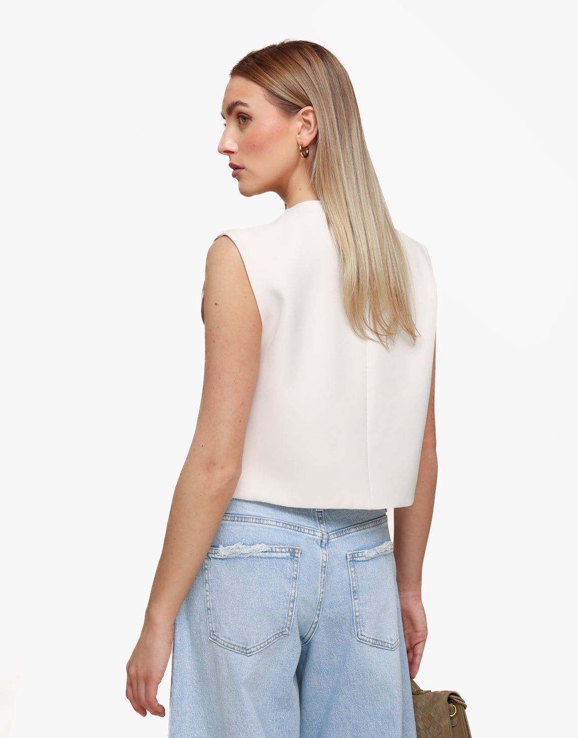 Beige F/W Edit Cropped - Gilet - Olivia & Kate
