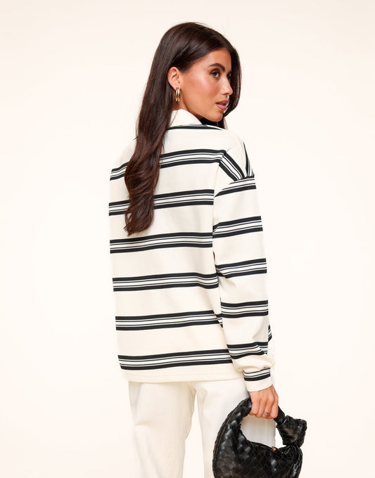 Beige Gestreepte LS - Tui - Olivia & Kate