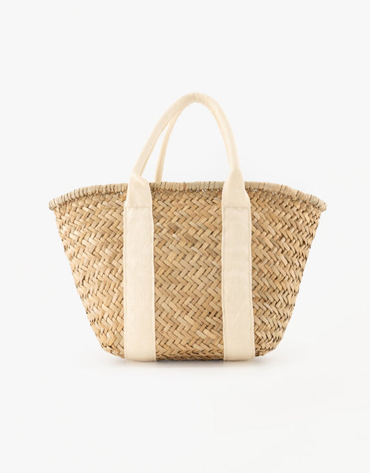 Beige Gevlochten Shopper - Tas - Olivia & Kate