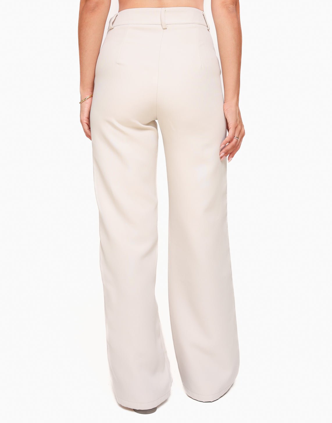 Beige Hoge Knopen Gilet - Set - Olivia & Kate