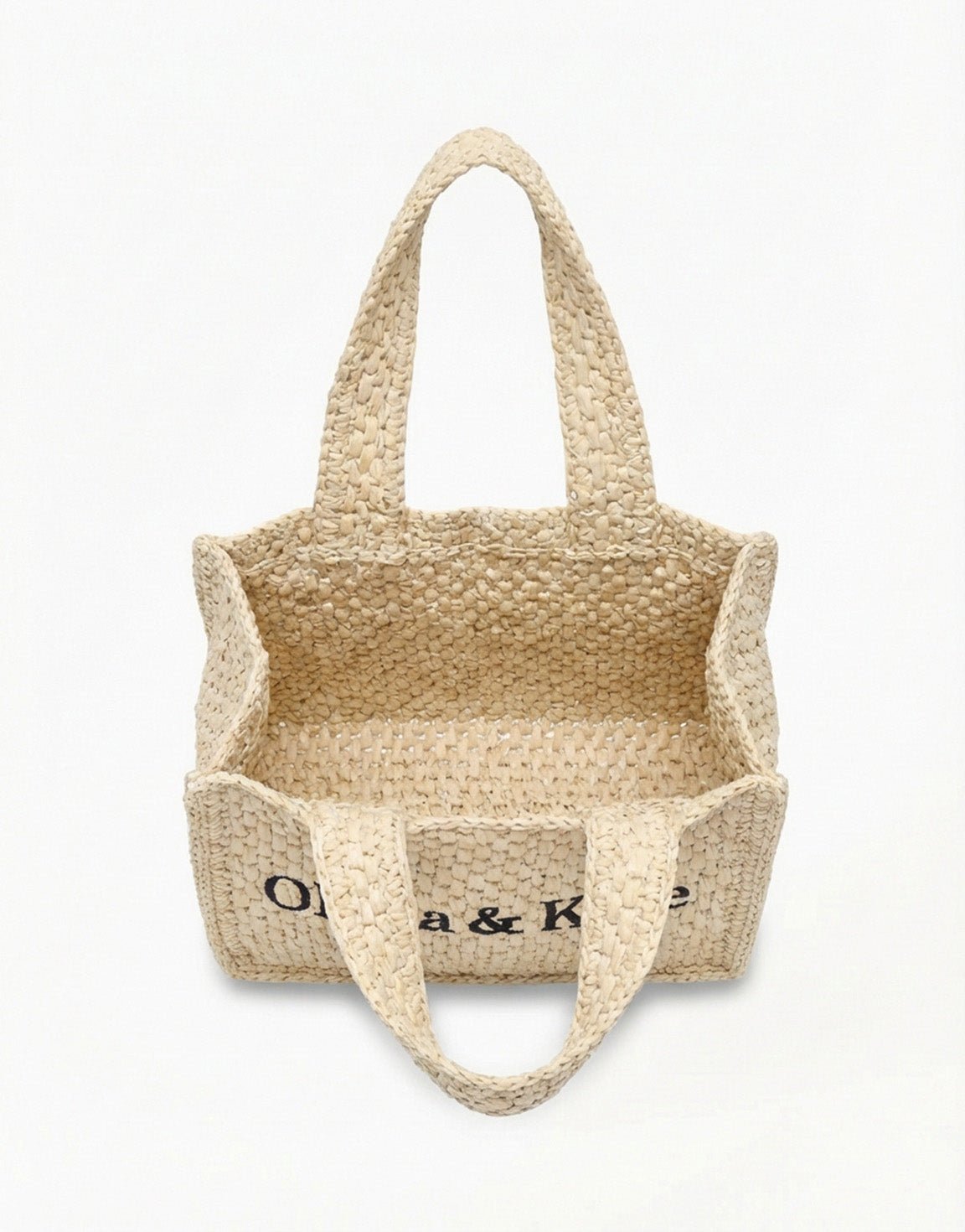 Beige Kleine Vierkante Olivia & Kate Gewoven - Tas - Olivia & Kate