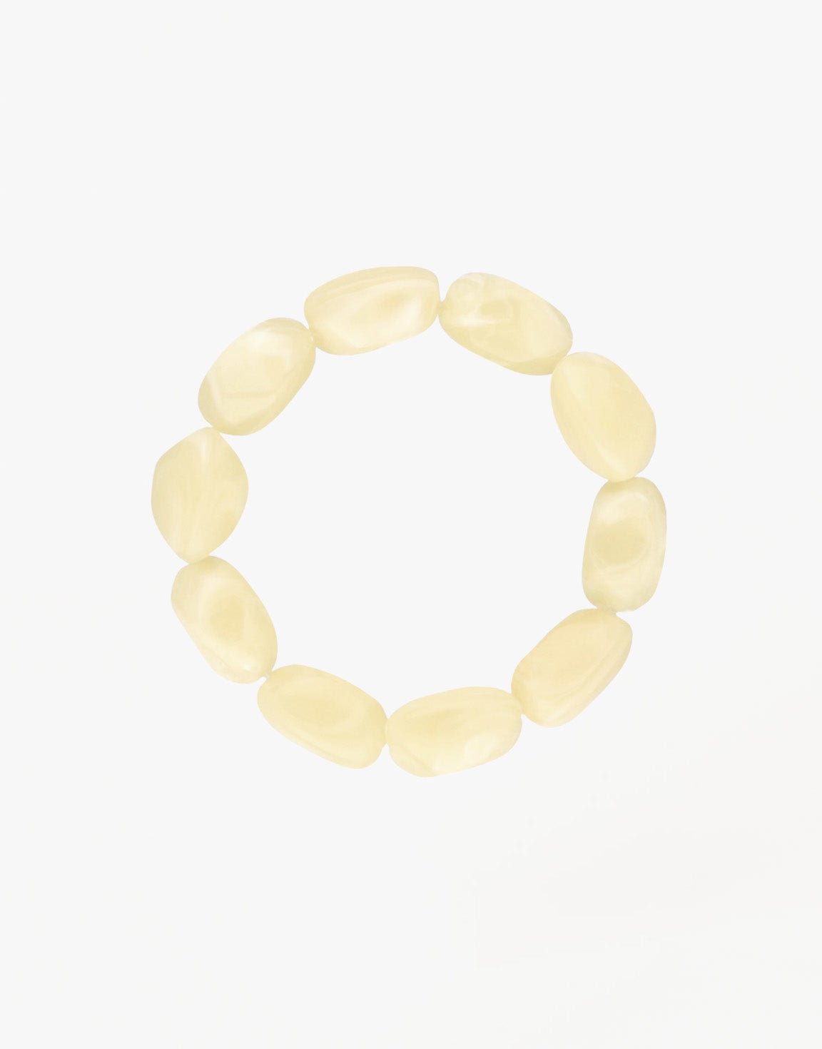 Beige Kristallen Kralen - Armband - Olivia & Kate