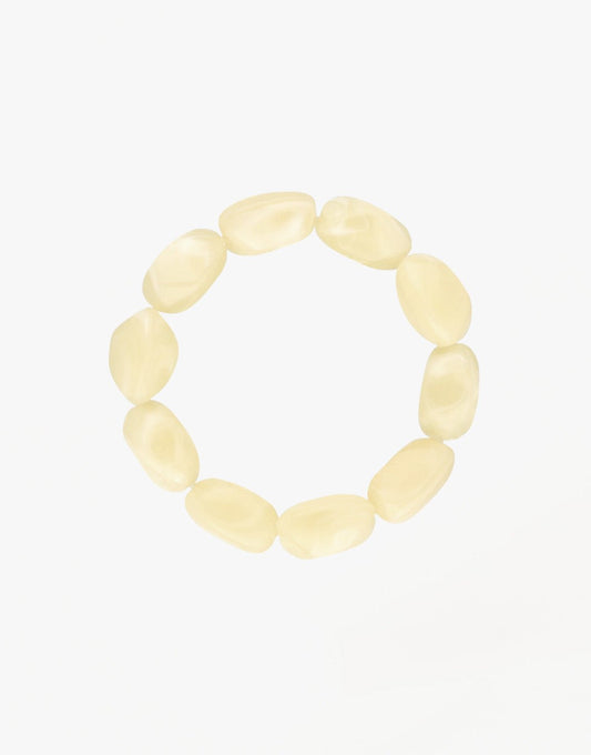 Beige Kristallen Kralen - Armband - Olivia & Kate