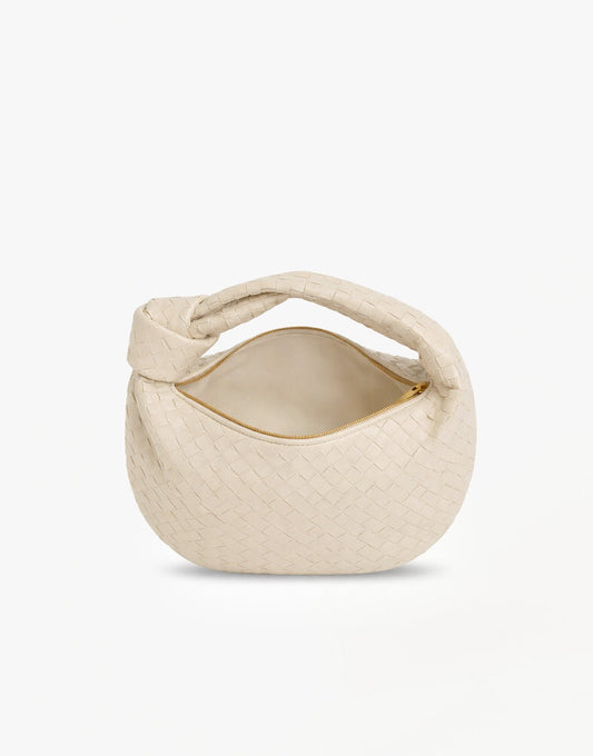 Beige Middel Gevlochten - Tas - Olivia & Kate