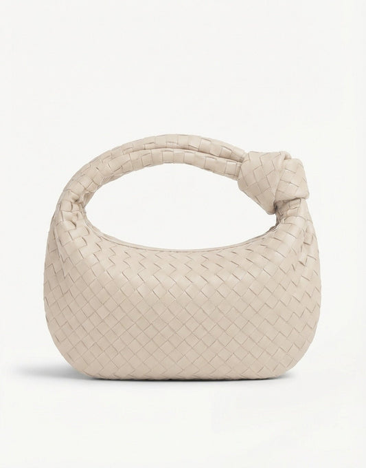 Beige Middel Gevlochten - Tas - Olivia & Kate