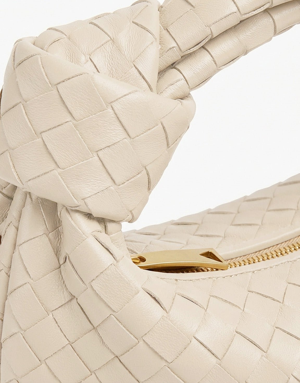 Beige Middel Gevlochten - Tas - Olivia & Kate