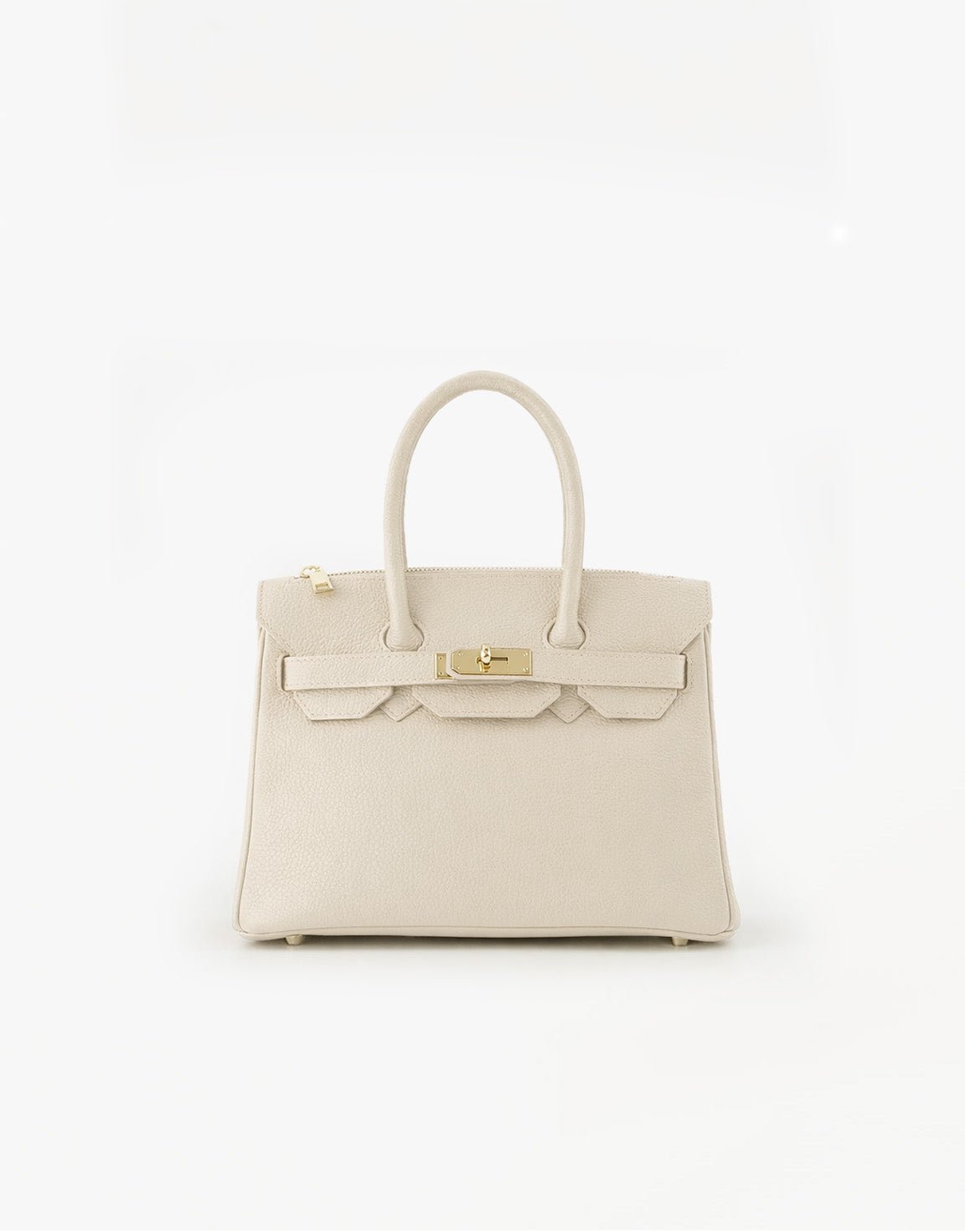 Beige Middel Gouden Details - Tas - Olivia & Kate