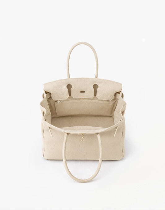 Beige Middel Gouden Details - Tas - Olivia & Kate