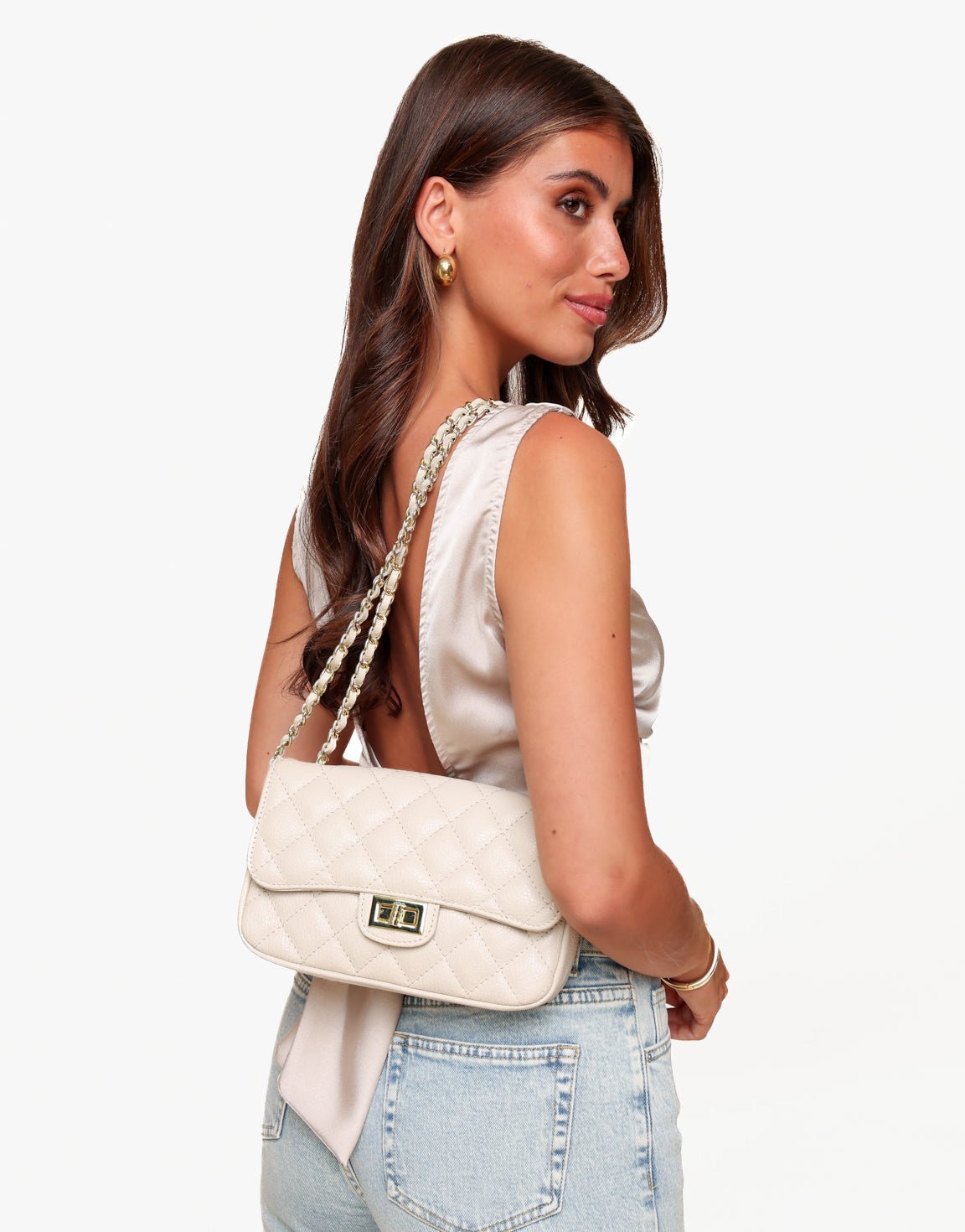 Beige Sophia - Bag - Olivia & Kate