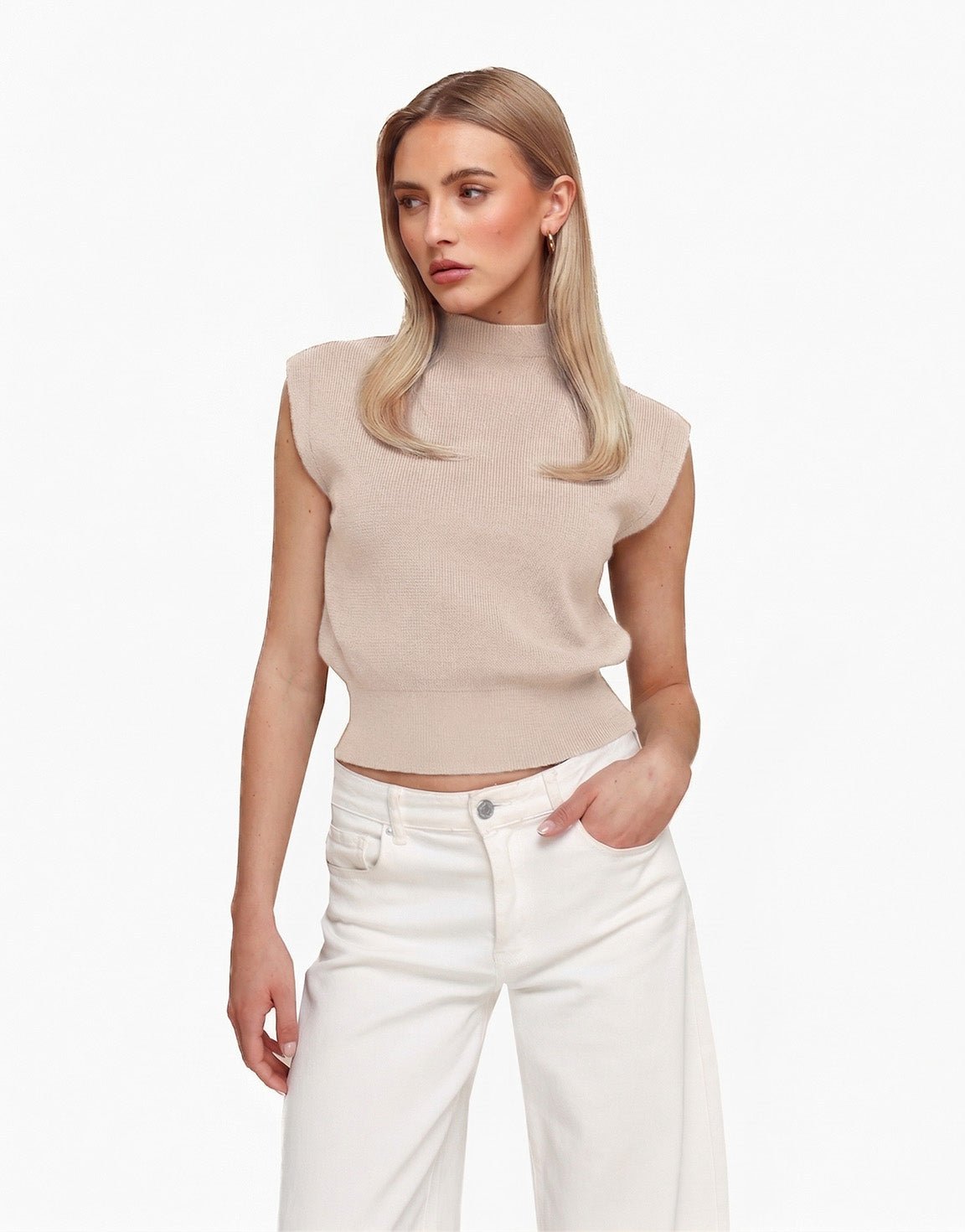 Beige Spencer - Top - Olivia & Kate