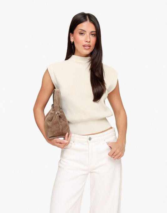 Beige Spencer - Top - Olivia & Kate