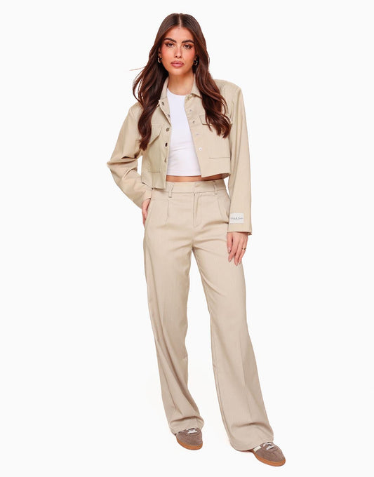 Beige STUDIO Cropped - Jasje - Olivia & Kate