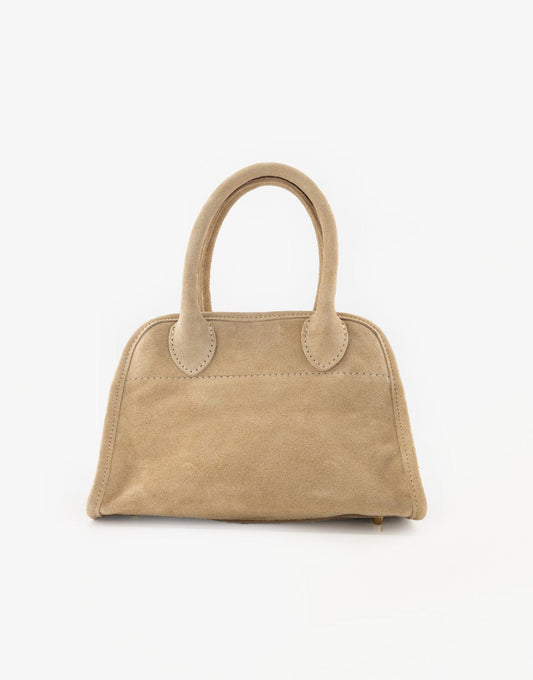 Beige Suede - Handtas - Olivia & Kate