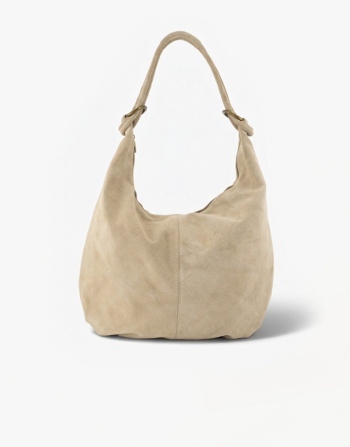 Beige Suede - Schoudertas - Olivia & Kate