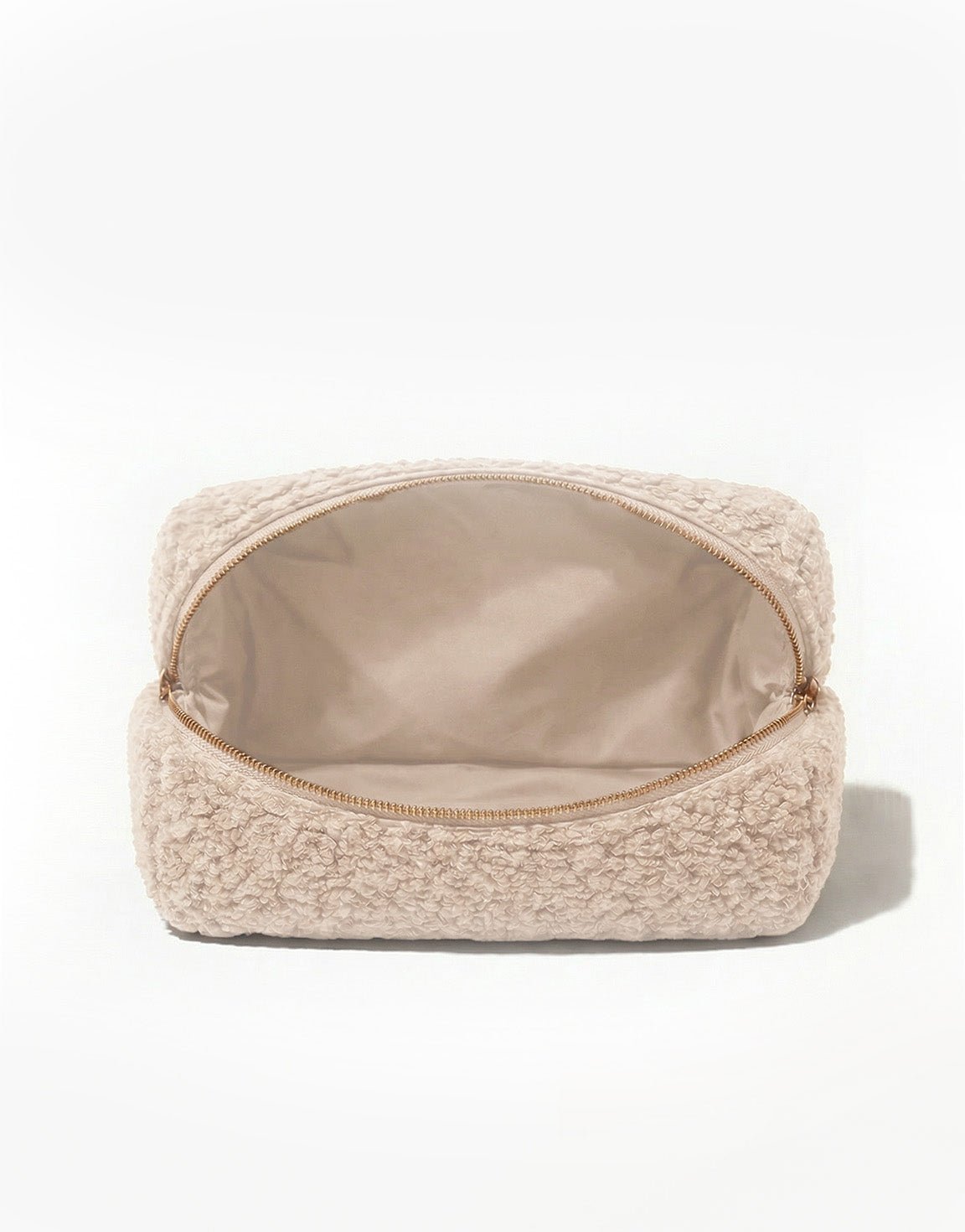 Beige Teddy Make - Up - Tas - Olivia & Kate