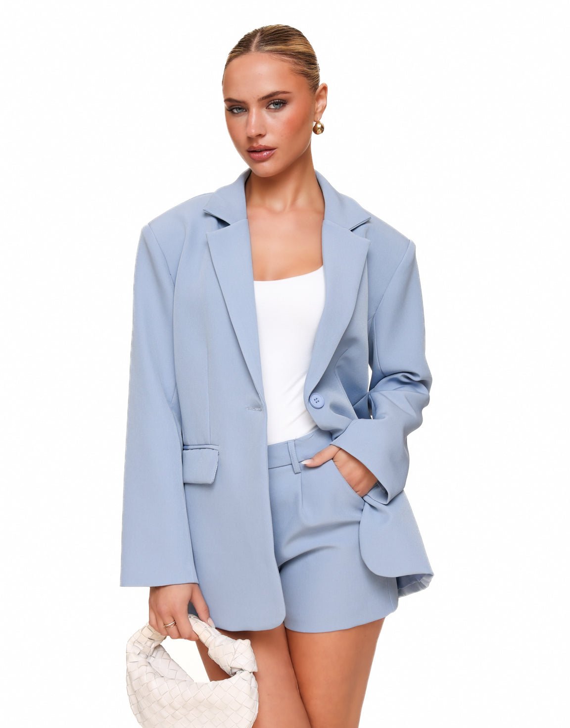 Blauwe Basic Lange Zomer - Set - Olivia & Kate