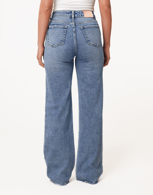 Blauwe Wijde Tall - Spijkerbroek - Olivia & Kate