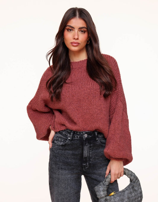 Blush Wollen Gebreide - Trui - Olivia & Kate