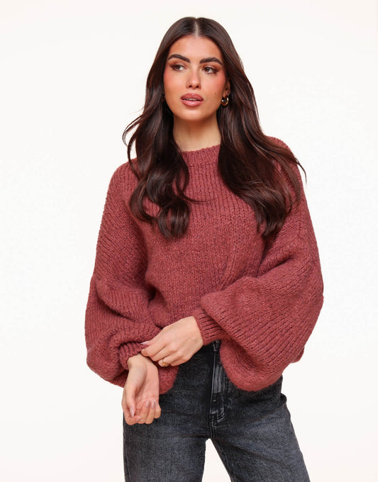 Blush Wollen Gebreide - Trui - Olivia & Kate