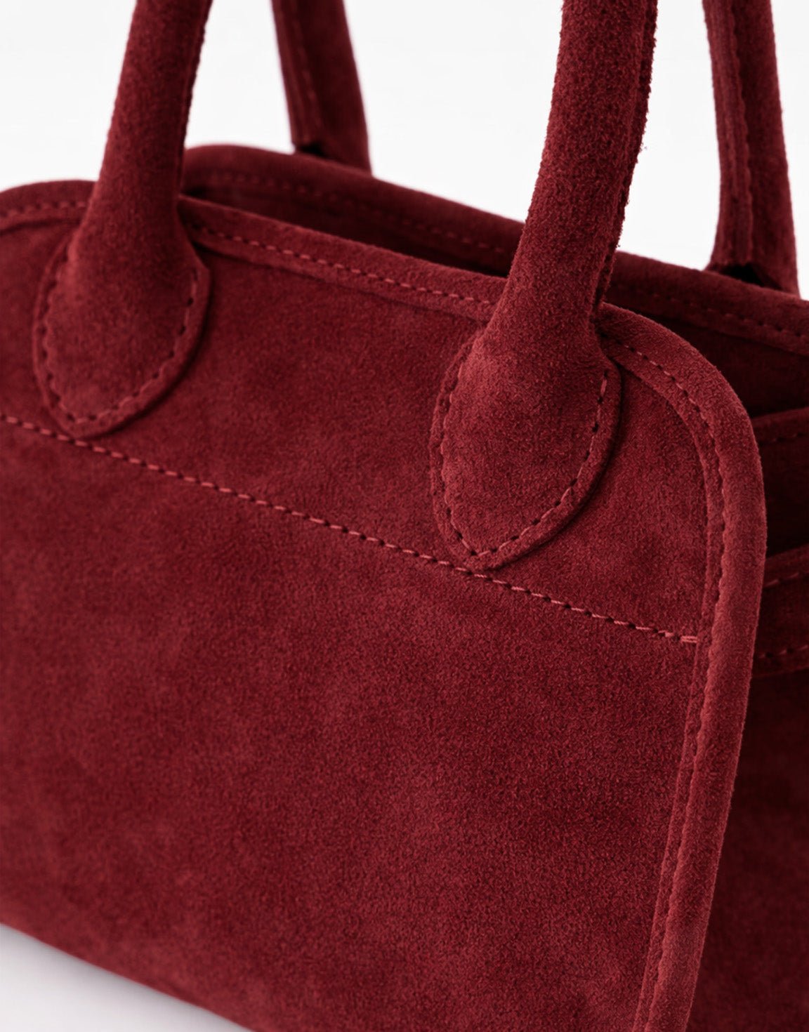 Bordeaux Suede - Handtas - Olivia & Kate