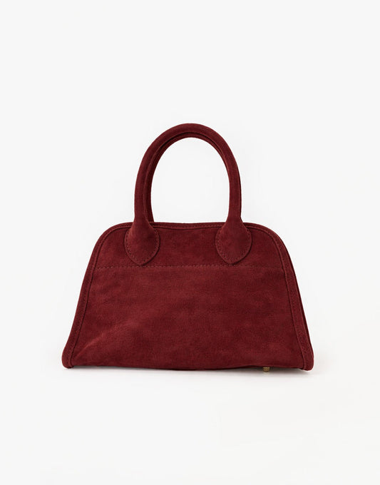 Bordeaux Suede - Handtas - Olivia & Kate