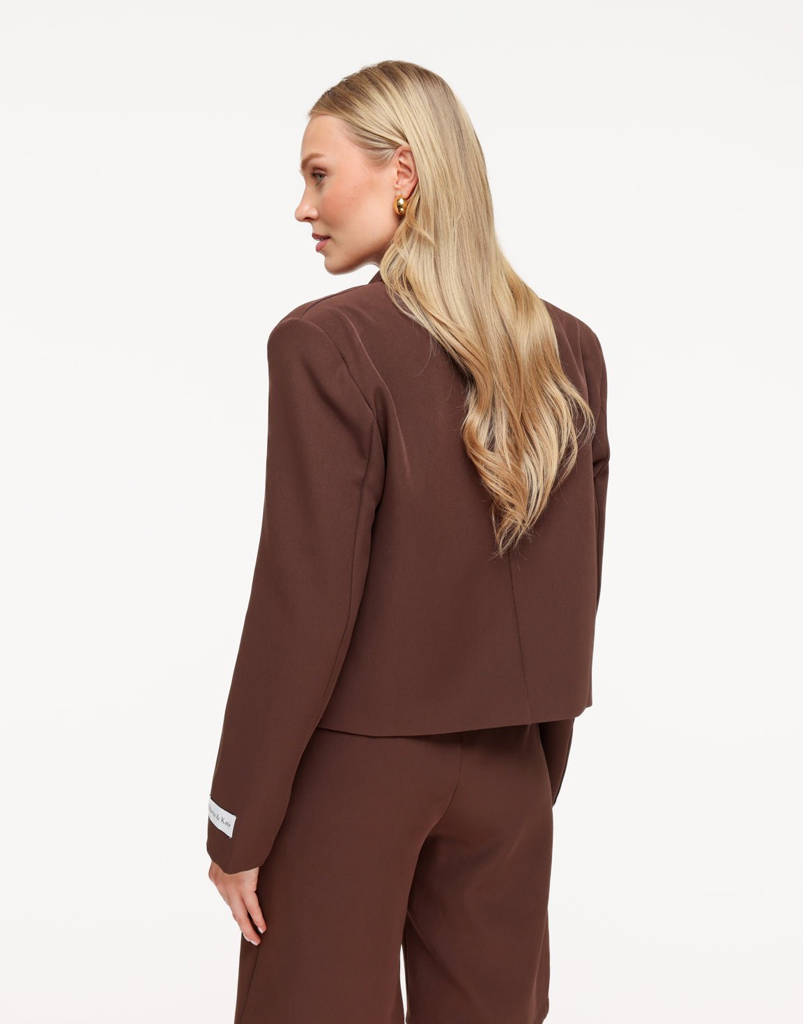 Bruine Edit Cropped - Blazer - Olivia & Kate