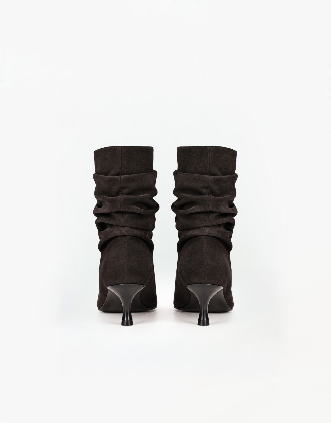 Bruine Faux Suede Lage Hak - Laarzen - Olivia & Kate