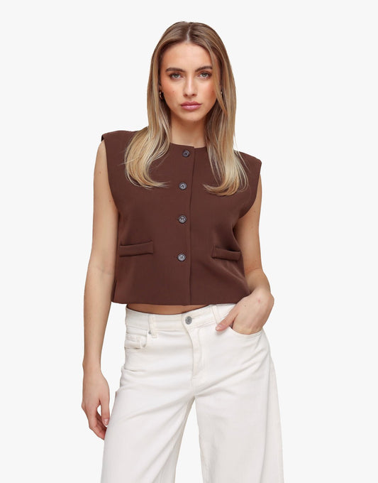 Bruine F/W Edit Cropped - Gilet - Olivia & Kate