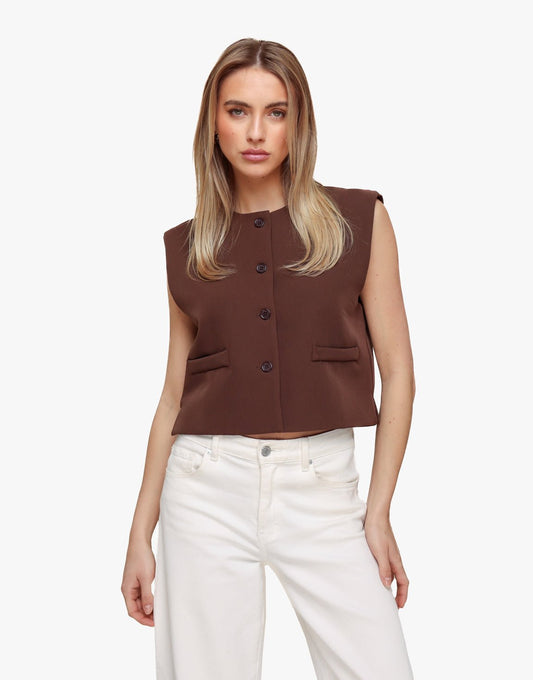 Bruine F/W Edit Cropped - Gilet - Olivia & Kate