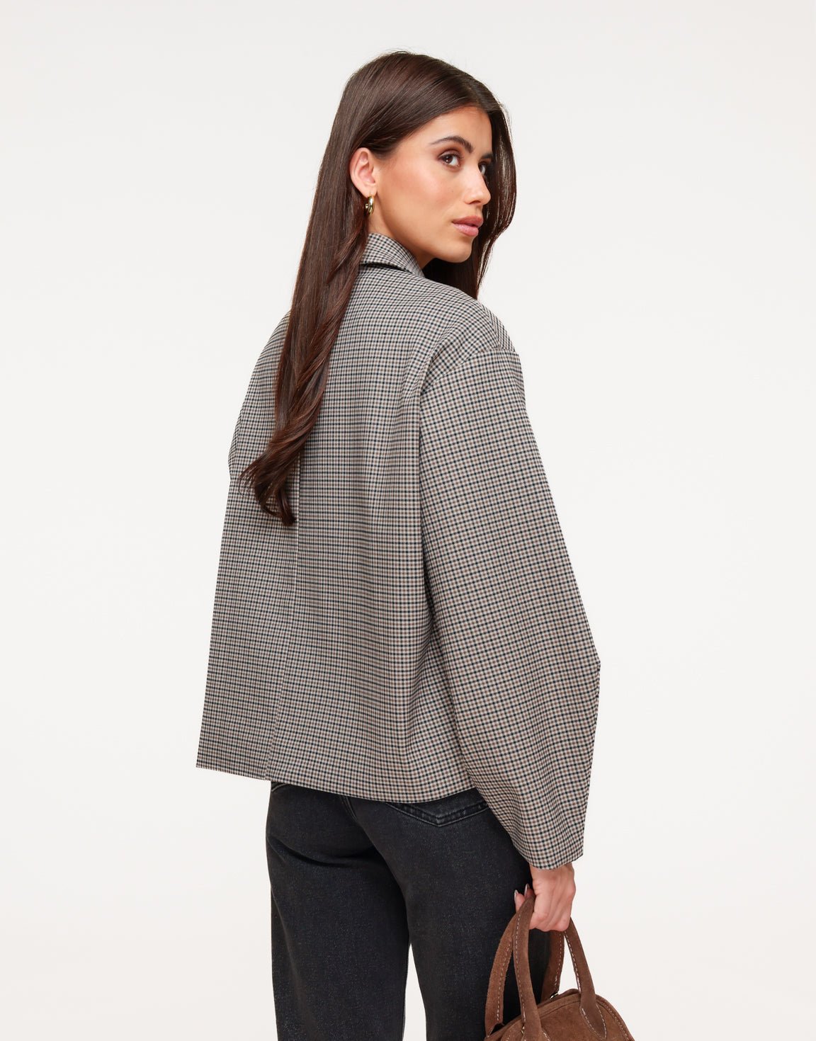 Bruine Geruiten LS - Jasje - Olivia & Kate