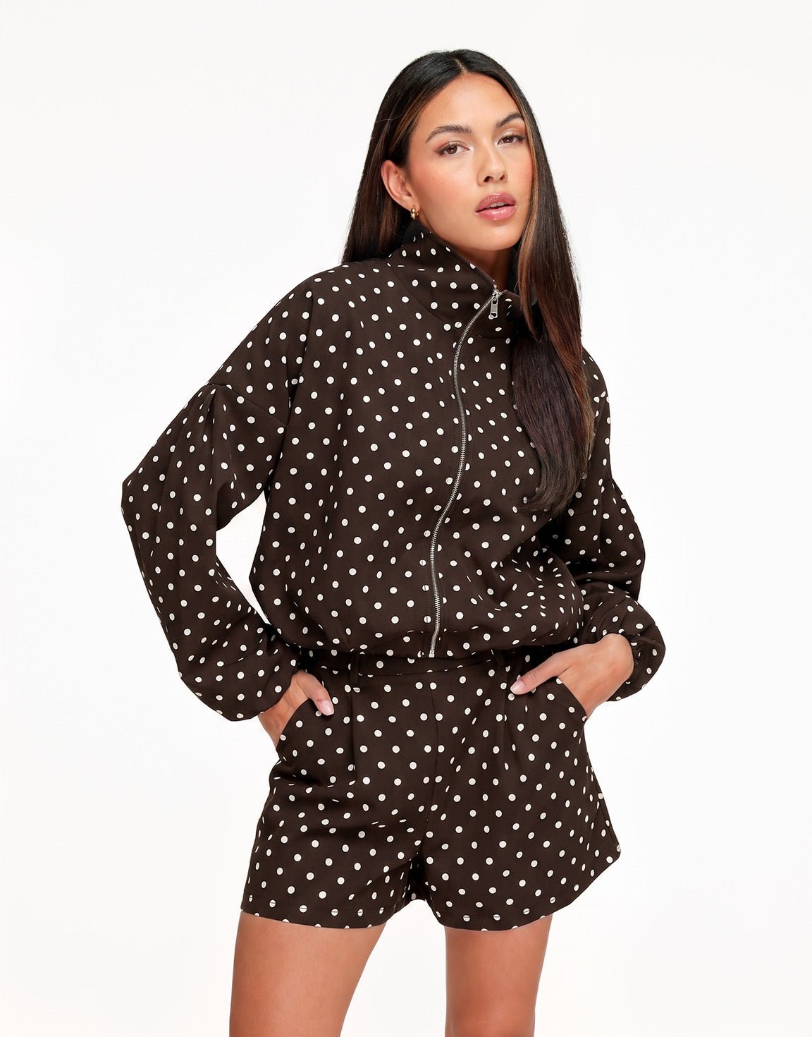 Bruine Polkadot - Short - Olivia & Kate