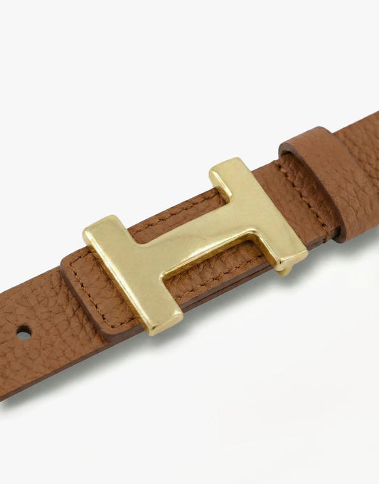 Bruine Smalle H - gesp - Riem - Olivia & Kate