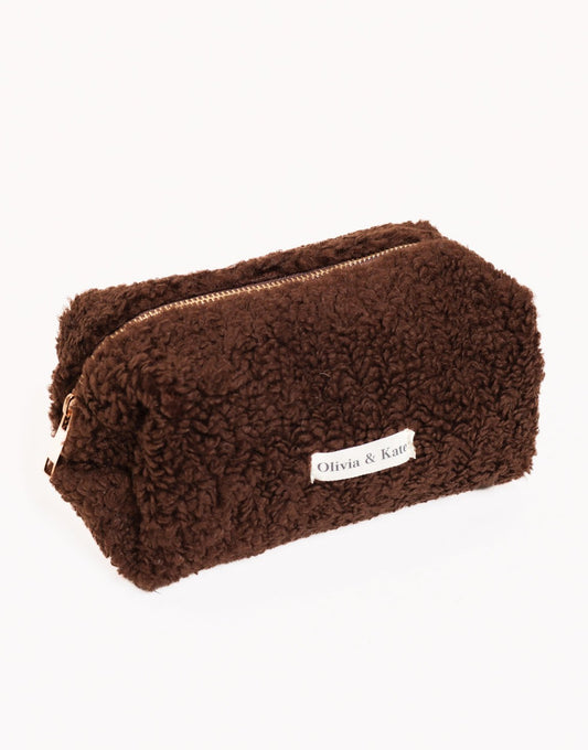 Bruine Teddy Make - up - Tas - Olivia & Kate
