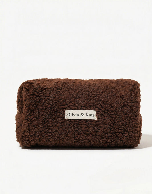 Bruine Teddy Make - up - Tas - Olivia & Kate