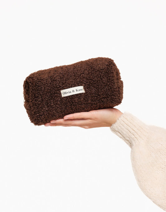 Bruine Teddy Make - up - Tas - Olivia & Kate
