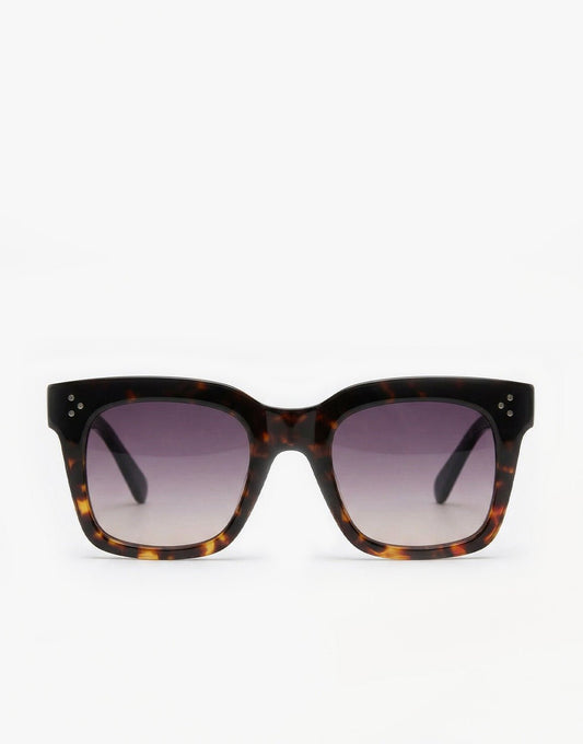 Bruine Vierkante Classic - Zonnebril - Olivia & Kate