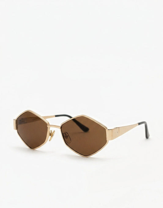 Bruine Vintage Glazen - Zonnebril - Olivia & Kate