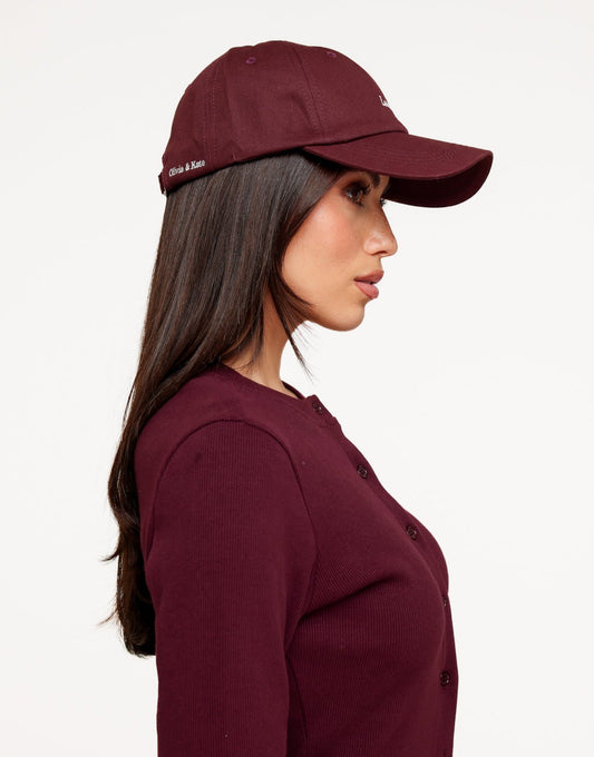 Burgundy London - Cap - Olivia & Kate