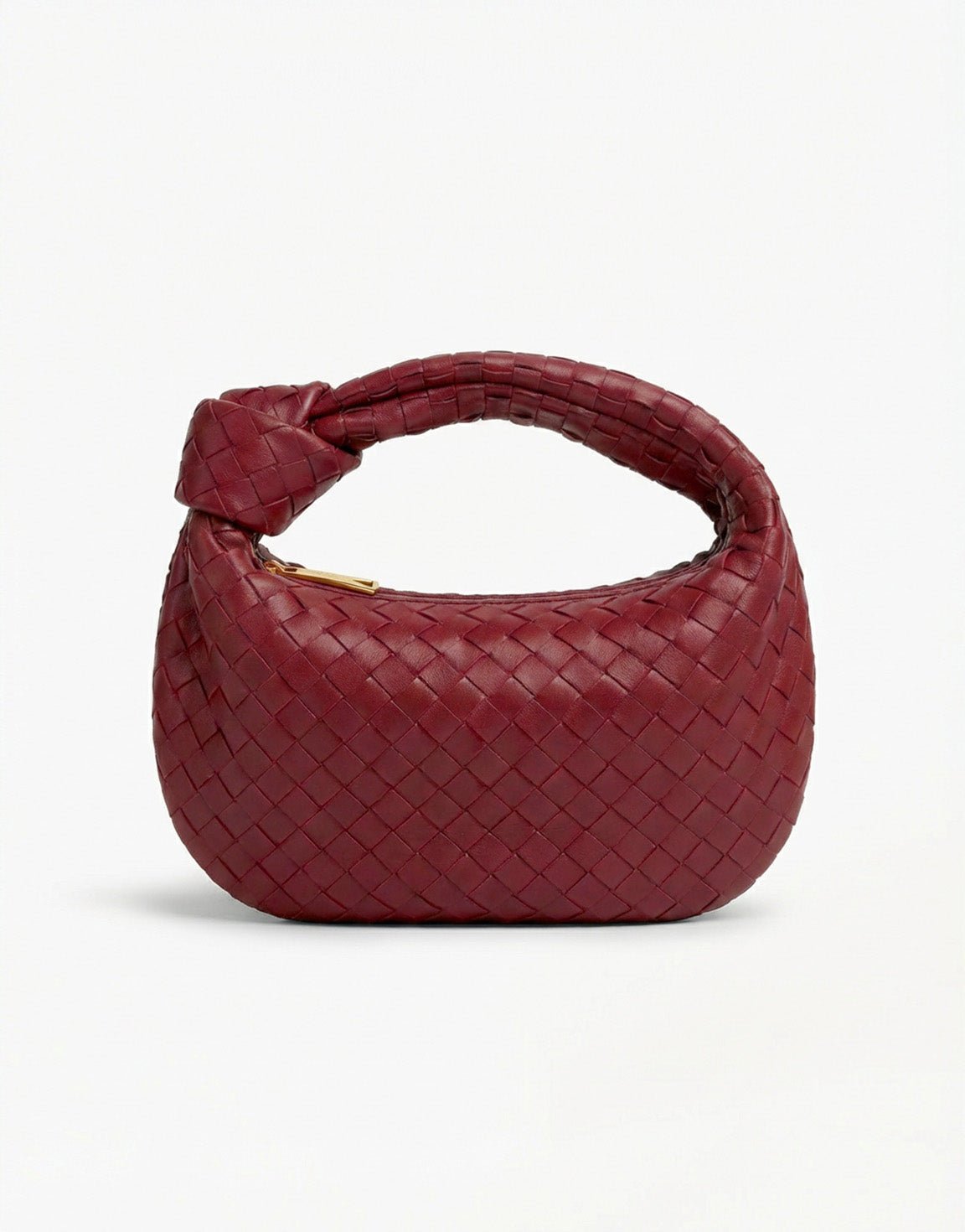 Burgundy Middel Gevlochten - Tas - Olivia & Kate