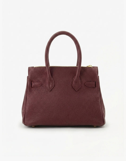 Burgundy Middel Gouden Details - Tas - Olivia & Kate