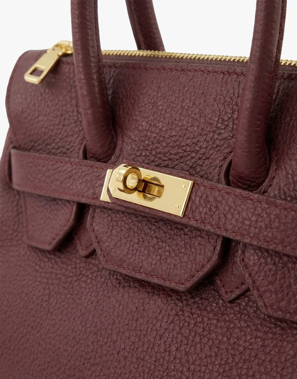 Burgundy Middel Gouden Details - Tas - Olivia & Kate