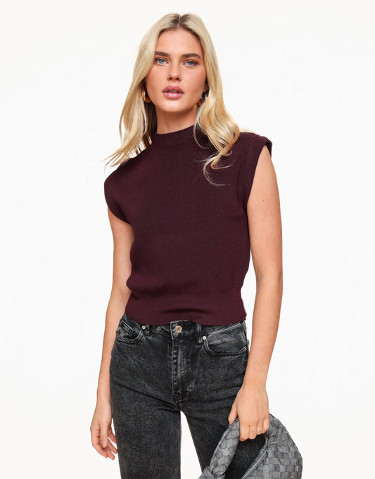 Burgundy Spencer - Top - Olivia & Kate